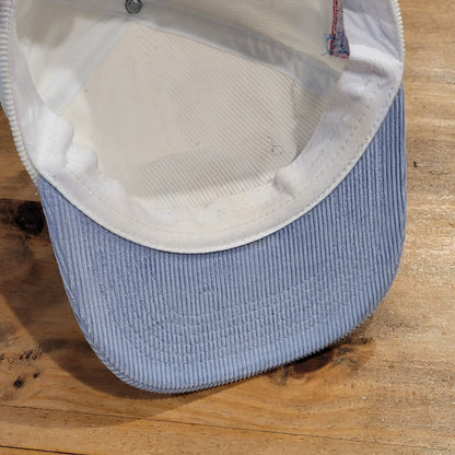Breakfast Ball Club Corduroy Hat Cap Snapback White Blue Tasmanian Devil