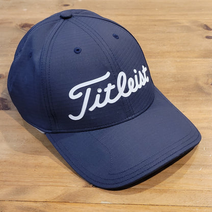 Titleist Golf Hat Strap Back Magnetic Bill Visor Blue White One Size