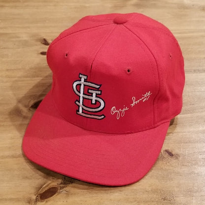 Vintage St. Louis Cardinals Ozzie Smith #1 Hat Snapback AJD Red MLB Baseball