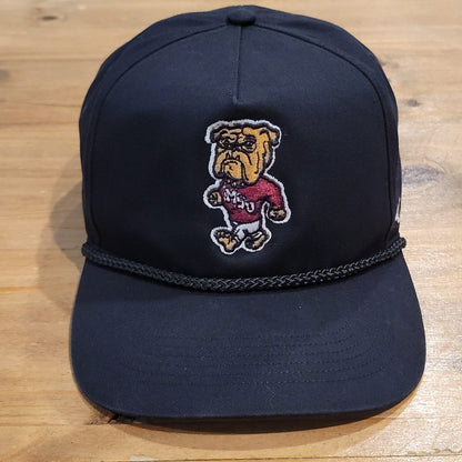 Mississippi State Bulldogs Hat Snapback 47 Brand Hitch Rope Black One Size