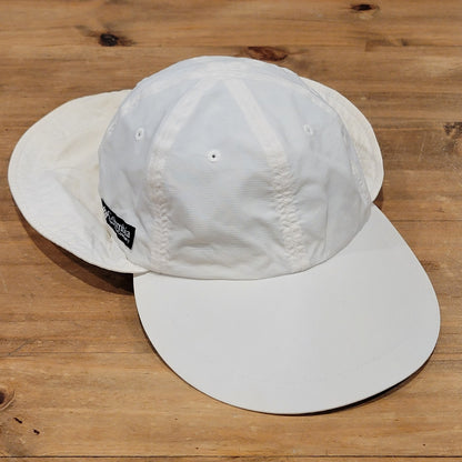 Vintage Columbia Fishing Hat Women One Size Adjustable White Neck Flap Wide Bill