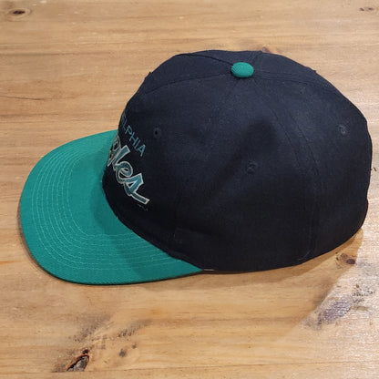 Vintage Philadelphia Eagles Hat Sports Specialties Double Script Black Dome