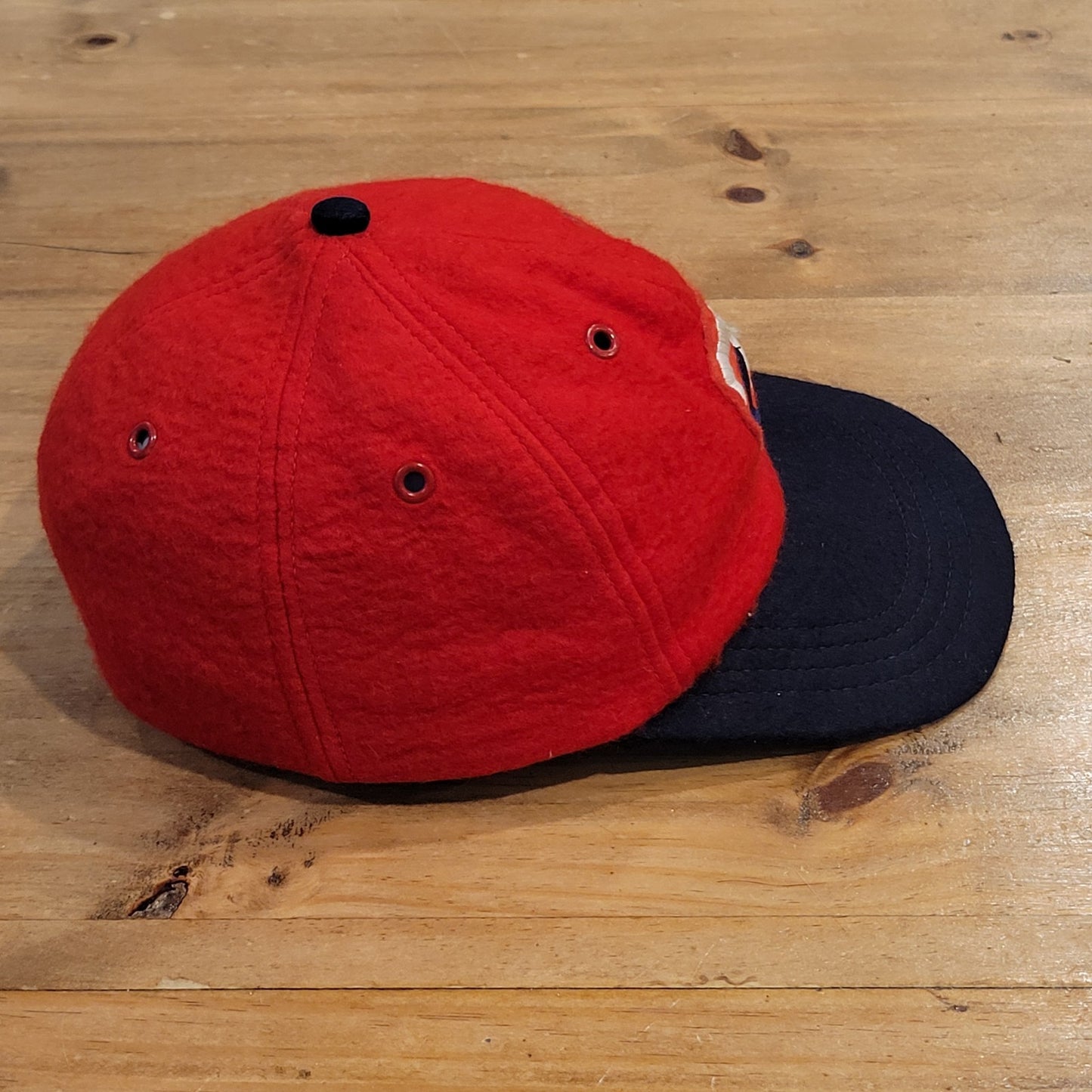 Vintage Minnesota Twins Hat Size S/M Flex Fit 70s 80s Wool Red MLB Baseball TC