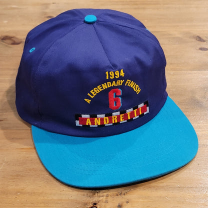 Vintage  Mario Andretti A Legendary Finish Hat Snapback Texaco Havoline Racing