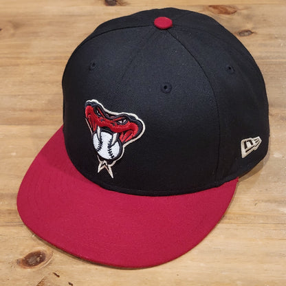 Arizona Diamondbacks Hat New Era Size 7 7/8 Fitted 59Fity Black Snake Logo MLB