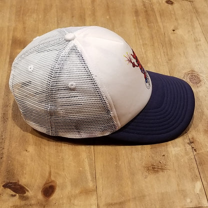 QuikSilver Hat Cap Snapback Mesh Foam Adjustable Surf Firecracker Beach