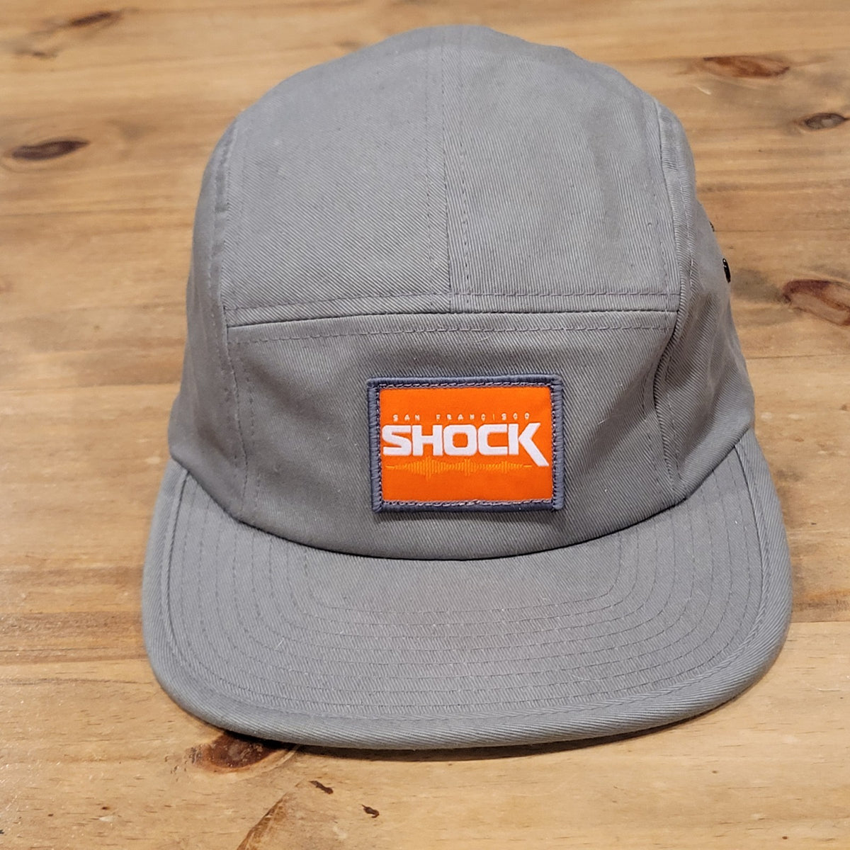 San Francisco Shock 5 Panel Hat Strap Back Fanatics Gray Tracer Overwatch League
