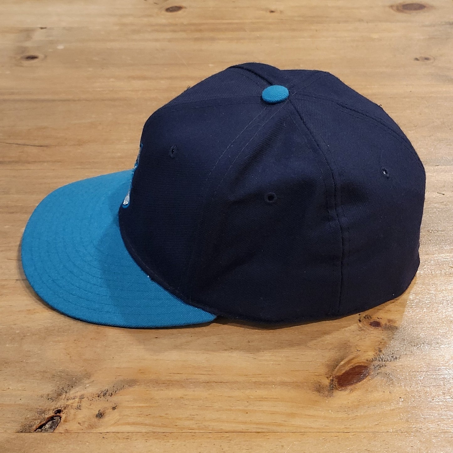 Vintage Seattle Mariners New Era Diamond Collection Wool 90s Size 7 1/2 MLB Blue