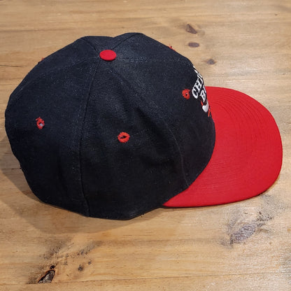Vintage Chicago Bulls Hat Snapback Black Denim Universal 90s Jordan NBA