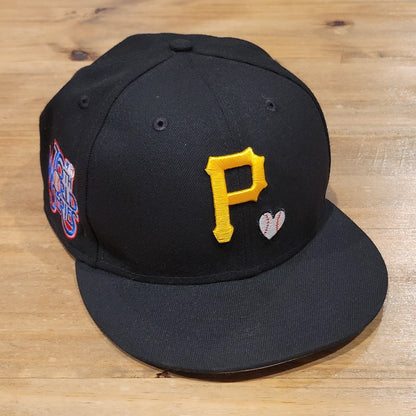 Pittsburgh Pirates Hat New Era Size 7 5/8 59Fifty Heart Baseball Love Hustle