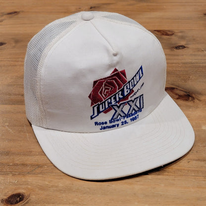 Vintage Super Bowl XXI New York Giants Sports Specialties Hat Snapback Trucker