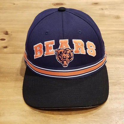 Vintage Chicago Bears Starter Hat Strap Back Wool Blend 90s NFL Pro-Line Stripe