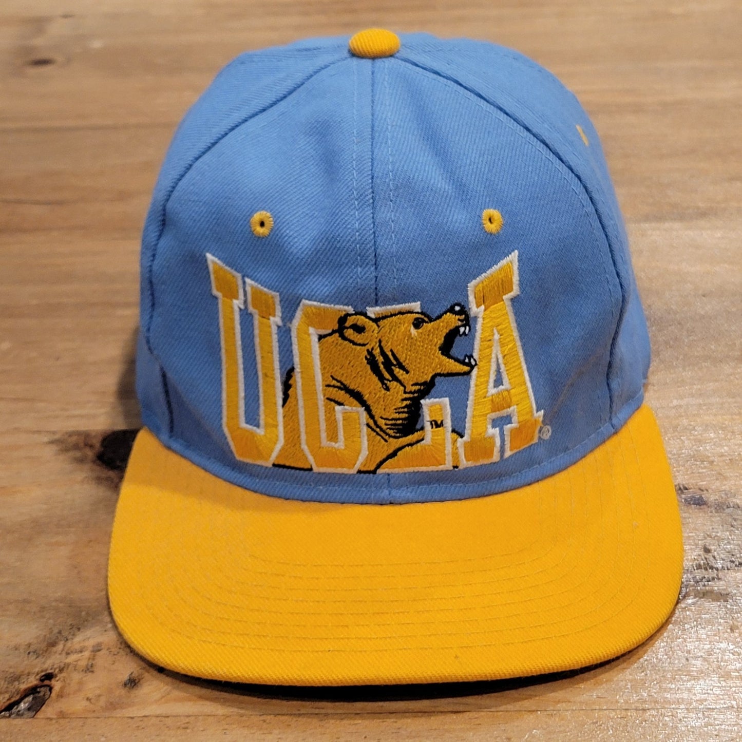 Vintage UCLA Bruins Hat Snapback 90s College Headmaster Wool Korea College