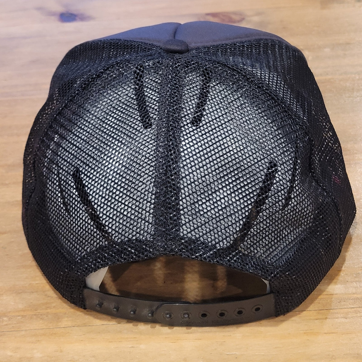Vintage Maui Hawaii 1996 96 Trucker Hat Black Pink Neon Rope Beach