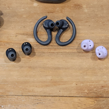 Lot of 3 Bluetooth Wireless Earbuds Skullcandy Job Onn Jlab Go Sport Purple