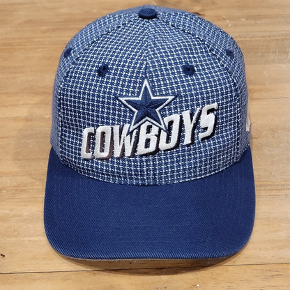 Vintage Dallas Cowboys Hat Strap Back Logo Athletic Grid Pro Line One Size 90s