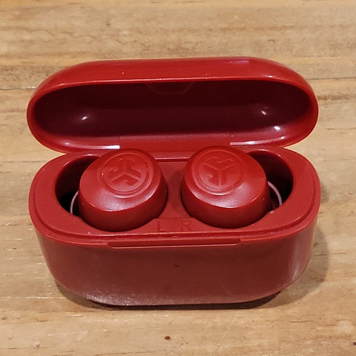 Jlab Go Pop Wireless Bluetooth Earbuds Compact With Charging Case Red
