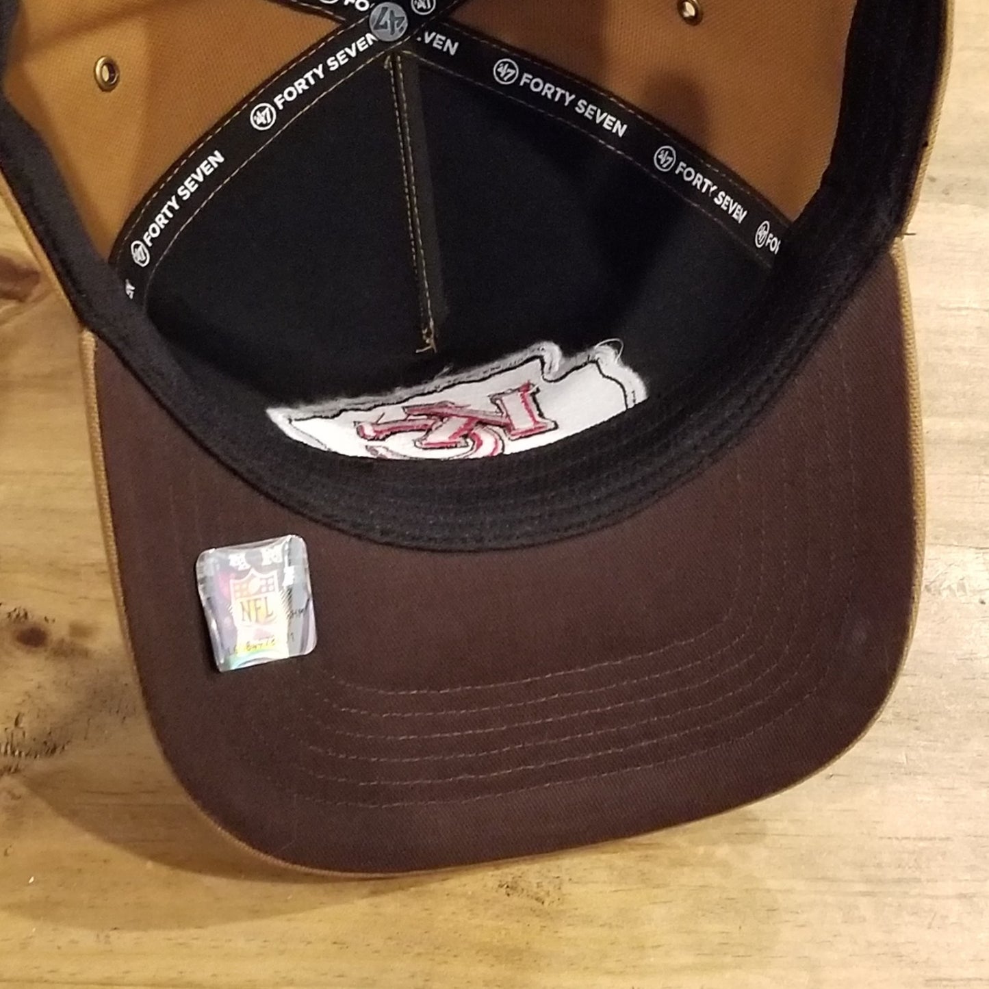 Kansas City Chiefs Hat Carhartt 47 Brand Hitch Brown Canvas NFL One Size