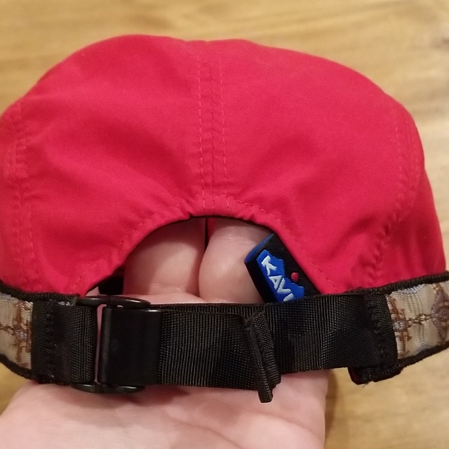 Kavu Hat Red Size S Adjustable Lightweight Outdoor Hiking Polyester Panel