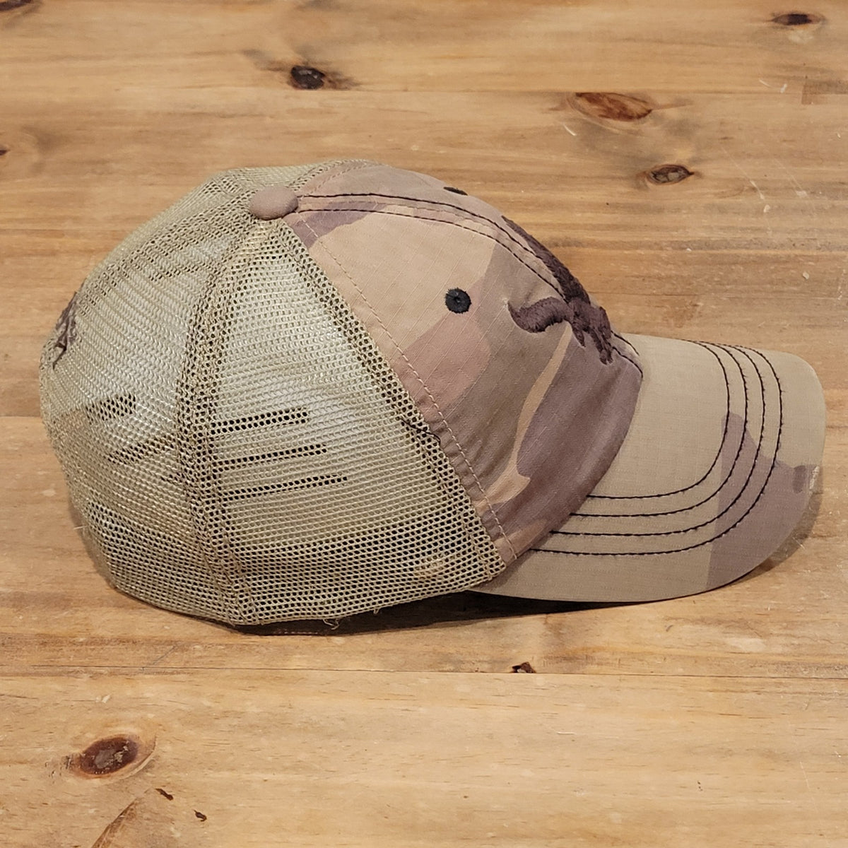 Vintage American Eagle Hat Snapback Camo Camouflage Mesh Back 90s Y2K 1977 Logo