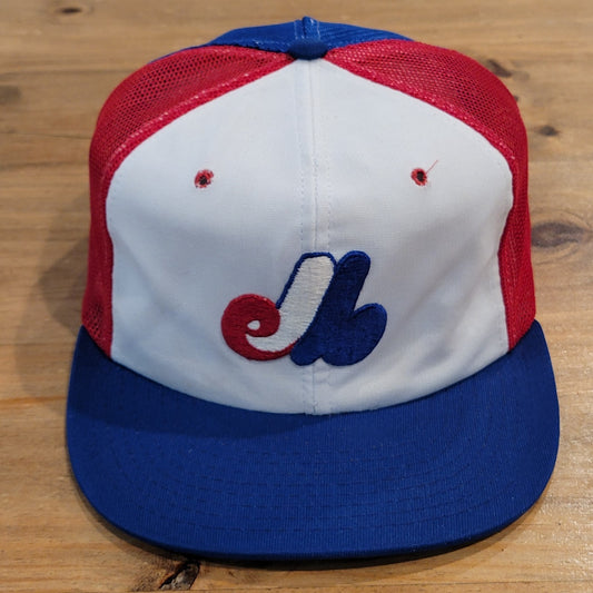 Vintage Montreal Expos Hat Snapback Trucker Youngan MLB Baseball 70s 80s