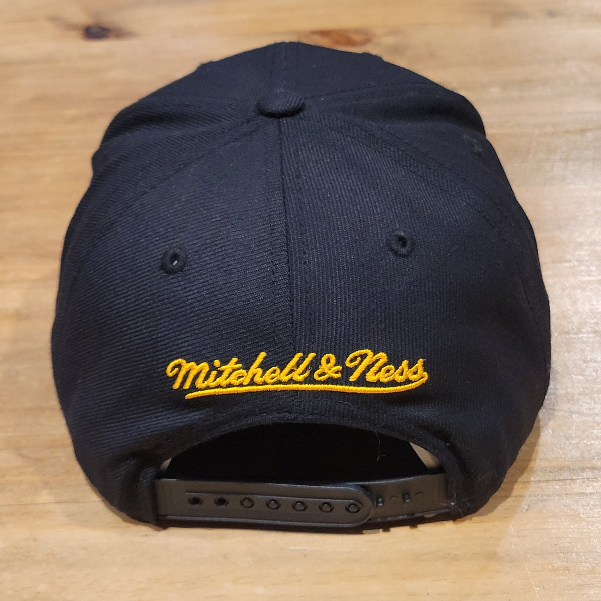 Golden State Warriors Hat Snapback Mitchell & Ness Black Wool Blend NBA