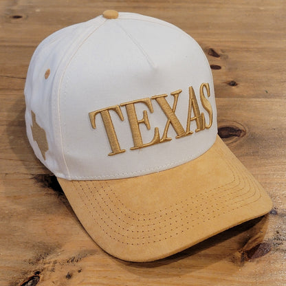 Texas Hondo Hat Co Snapback Brown White Spell Out One Size