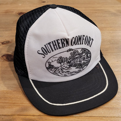 Vintage Southern Comfort Trucker Hat Cap snapback Whiskey Beer 80s 90s Black