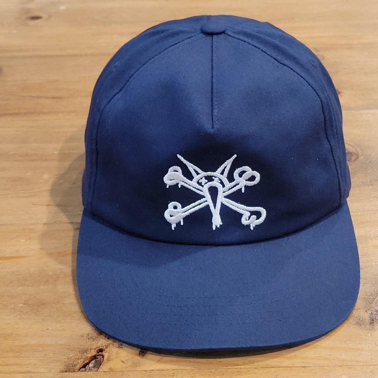 Powell Peralta Hat Cap Snapback Blue Cotton Skater Skateboarding Cross Bones