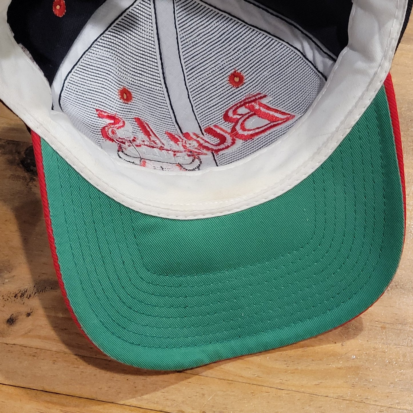 Vintage Chicago Bulls Hat Snapback Black Twins Enterprise Wool Blend 90s Jordan