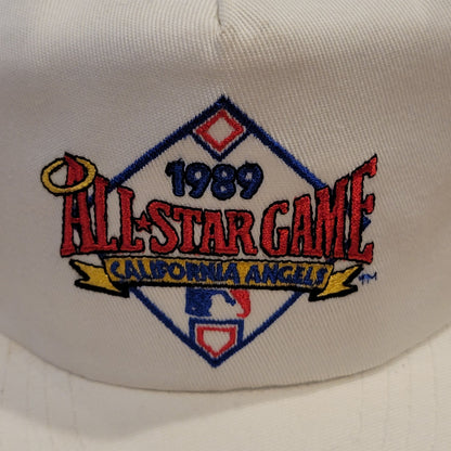 Vintage MLB 1989 All Star Game California Angels Hat White 80s ANNCO Baseball