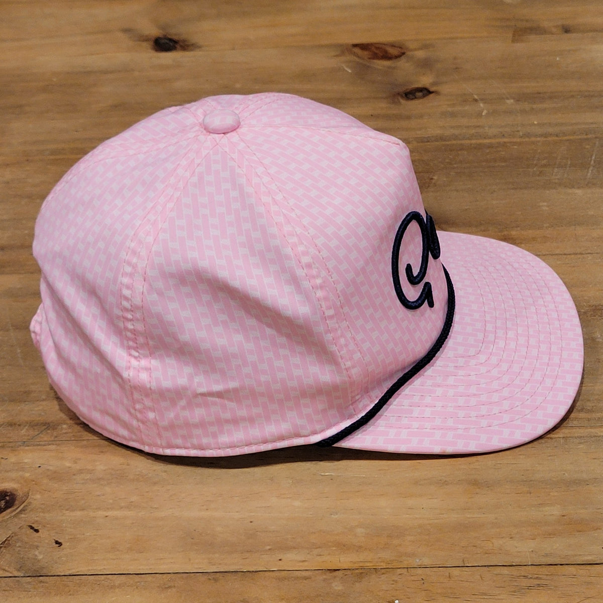 Good Good Golf Hat Snapback Pink Rope AOP Allover Golfer One Size