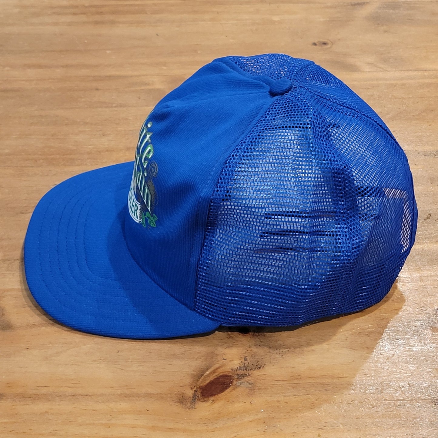 Vintage White Mountain Cooler Hat Snapback Made USA Wine Cooler Stroh Brewery
