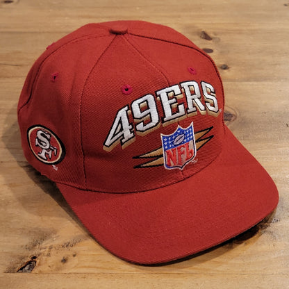 Vintage San Francisco 49ers Hat Logo Athletic Spike Diamond Wool Blend Red NFL
