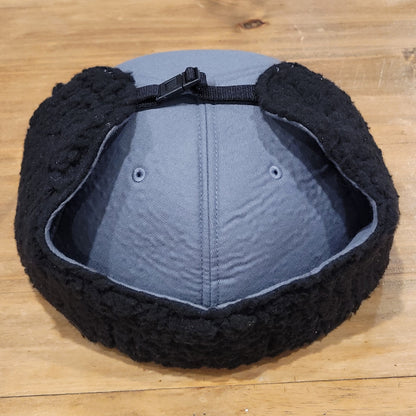 Swannies Golf Winter Hat Size L 7 3/8 Gray Fitted Sherpa Lined Trapper Outdoor