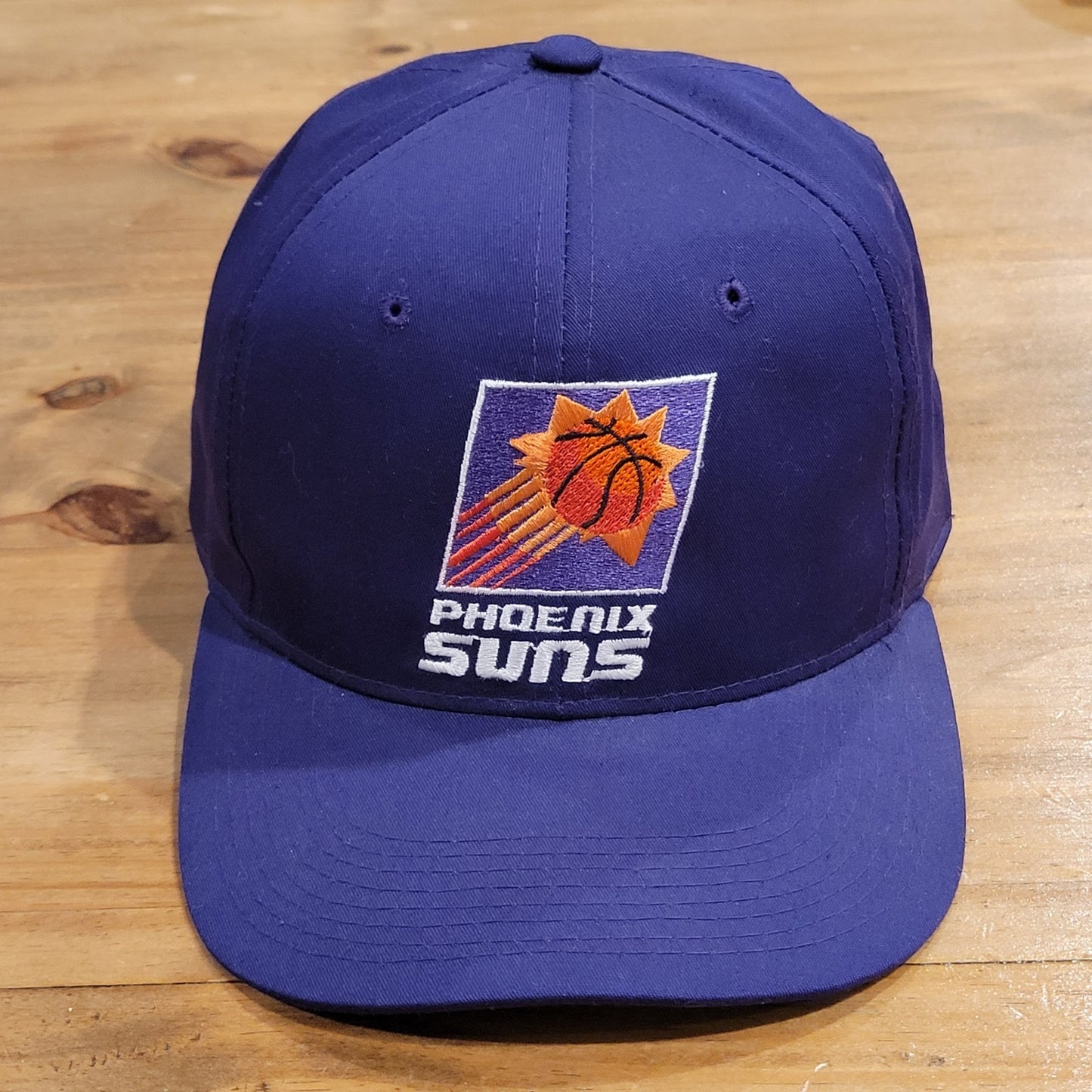 Vintage Phoenix Suns Hat Snapback ANNCO Purple Plain Logo 90s NBA Basketball