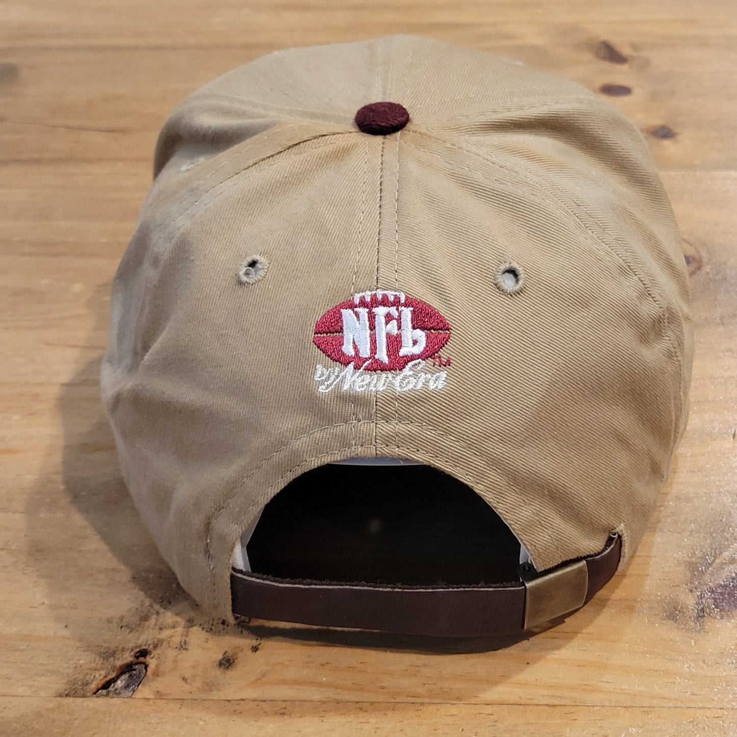Vintage Super Bowl XXX Hat Strap Back Brown Red One Size New Era Dallas Cowboys
