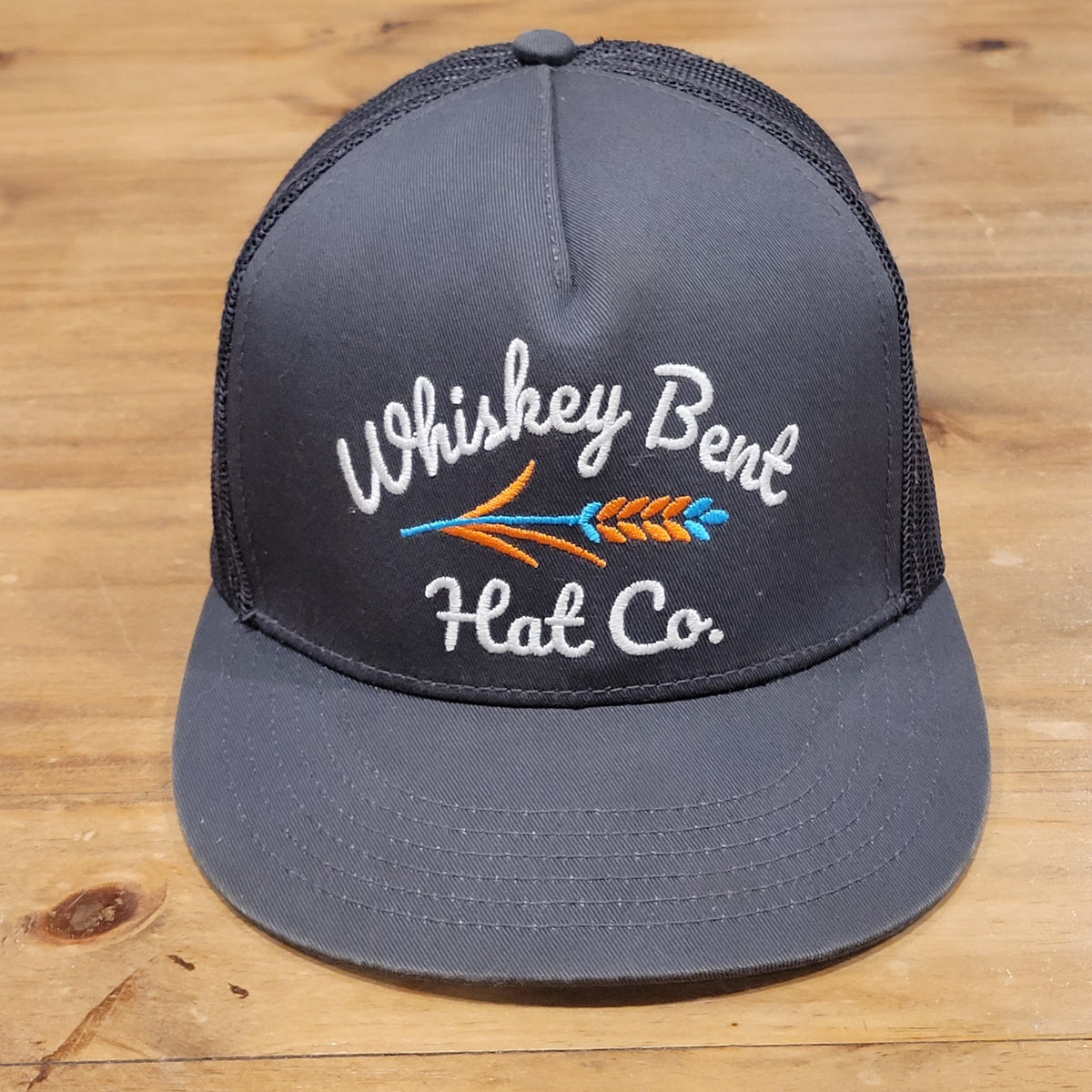 Whiskey Bent Hat Co Snapback Gray Mesh Back Trucker