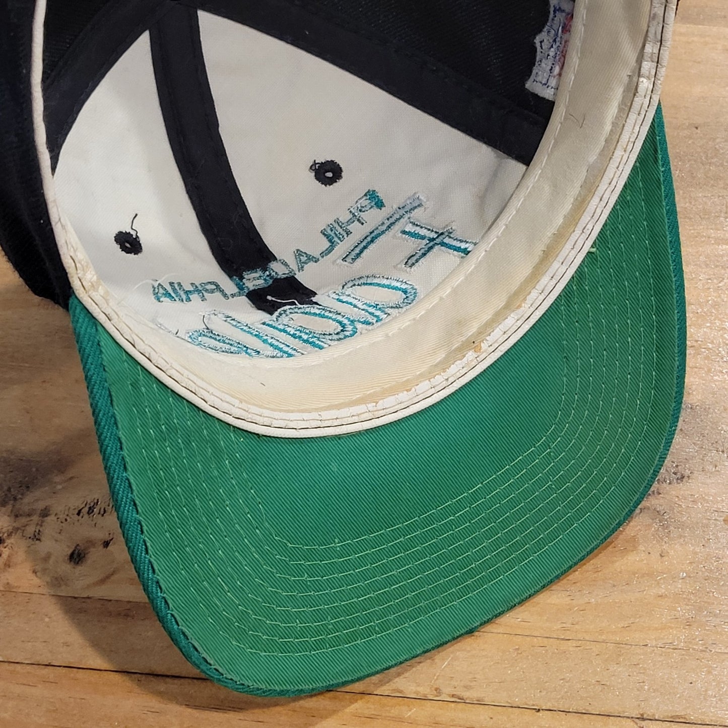 Vintage Philadelphia Eagles Hat Sports Specialties Double Script Black Dome