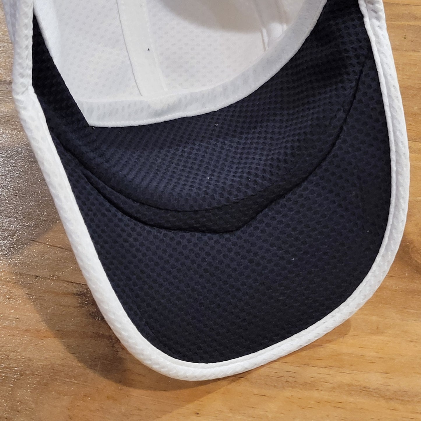 Vintage Nike Daybreak 5 Panel Hat Strap Back White Mesh Running Y2K