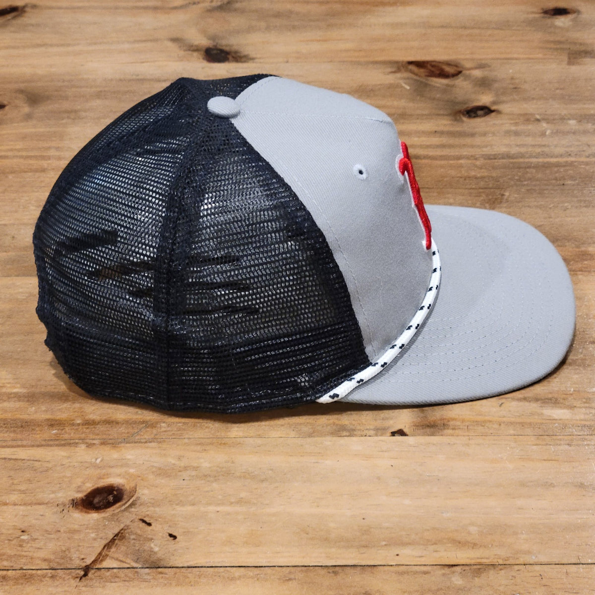Boston Red Sox Hat New Era Snapback Golfer Rope Gray One Size MLB Baseball