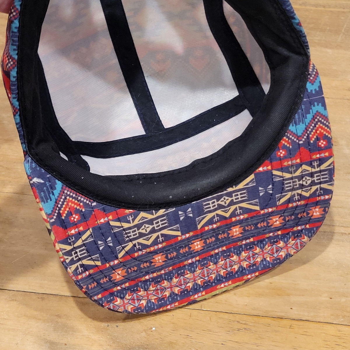 Empyre Surplus Co 5 Panel Hat Aztec Southwestern Geometric Geometric Camp Cap