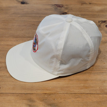 Vintage Minano Tahiti Hat Strap Back White 80s 90s Otaheite Trading One Size