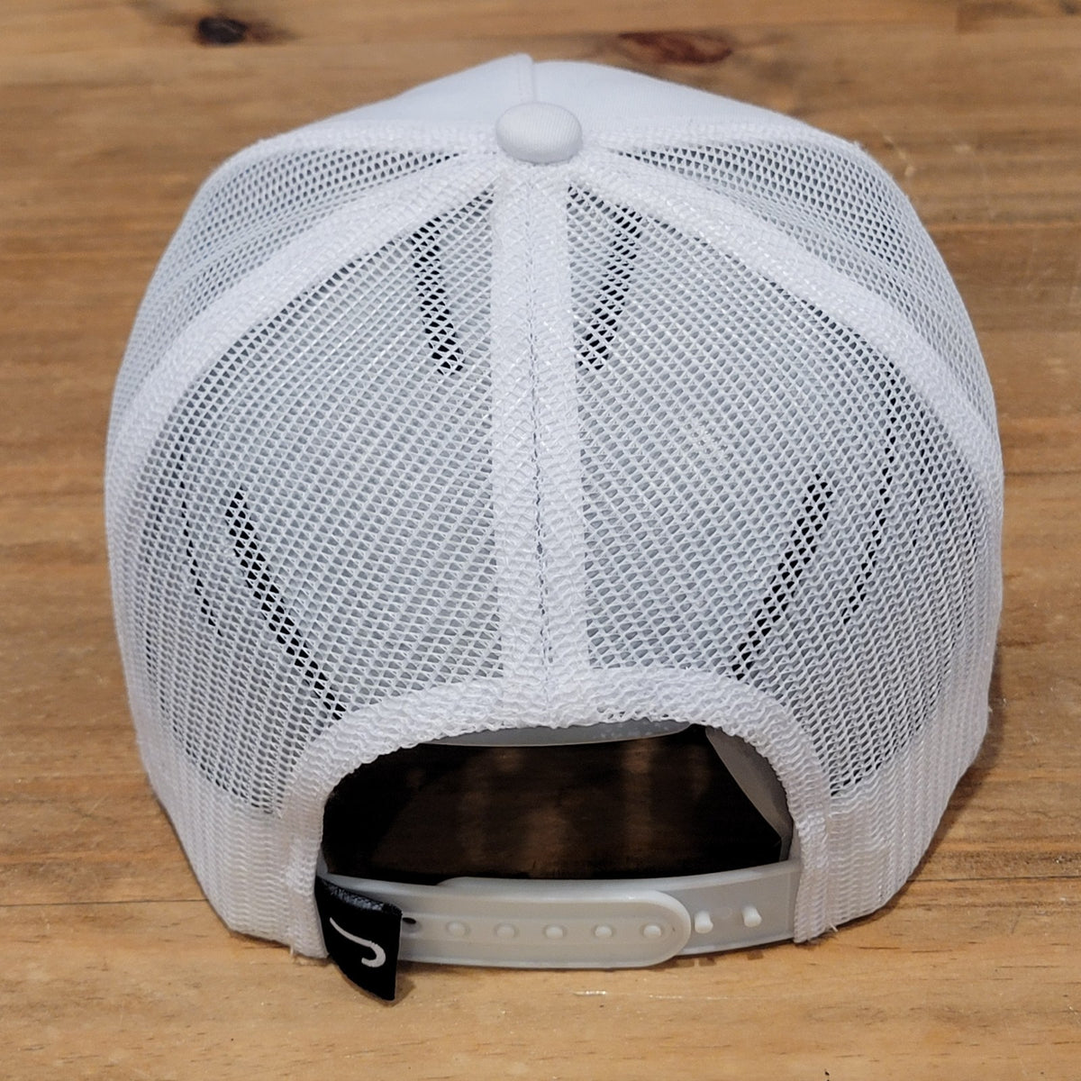 Lazy J Ranch Wear Snapback Trucker Hat White Big Patch Western Cowboy Farm