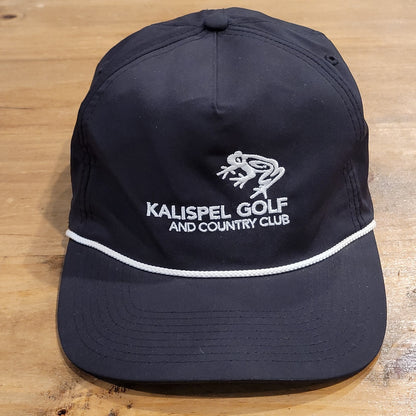 Kalispel Golf And Country Club Hat Snapback Black White Rope Imperial Golfer