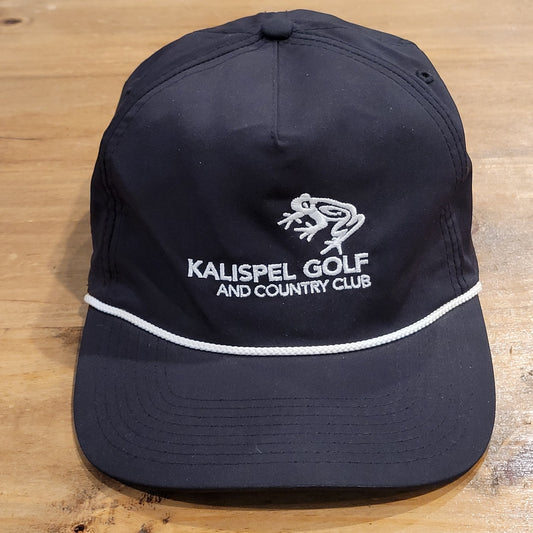 Kalispel Golf And Country Club Hat Snapback Black White Rope Imperial Golfer
