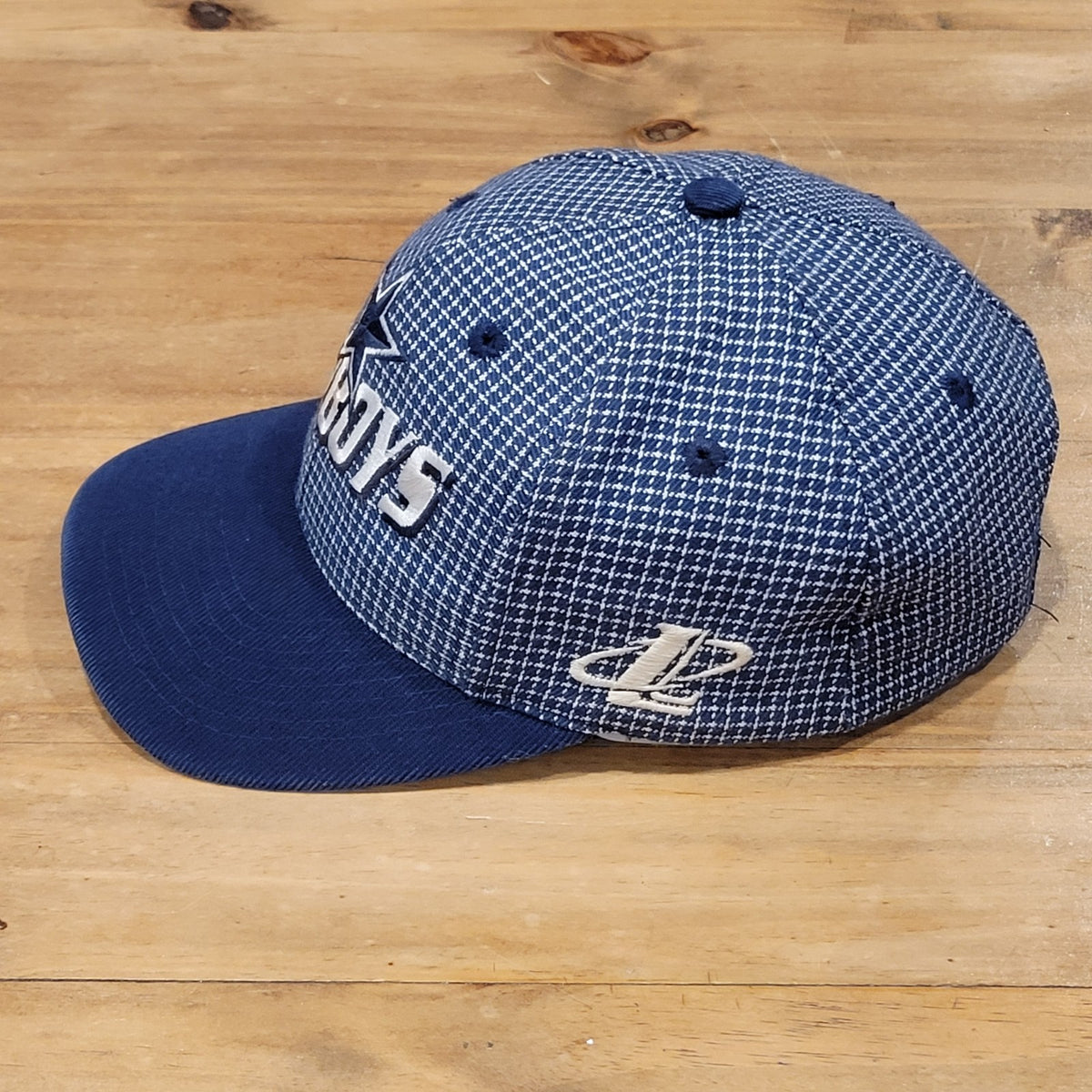 Vintage Dallas Cowboys Hat Strap Back Logo Athletic Grid Pro Line One Size 90s