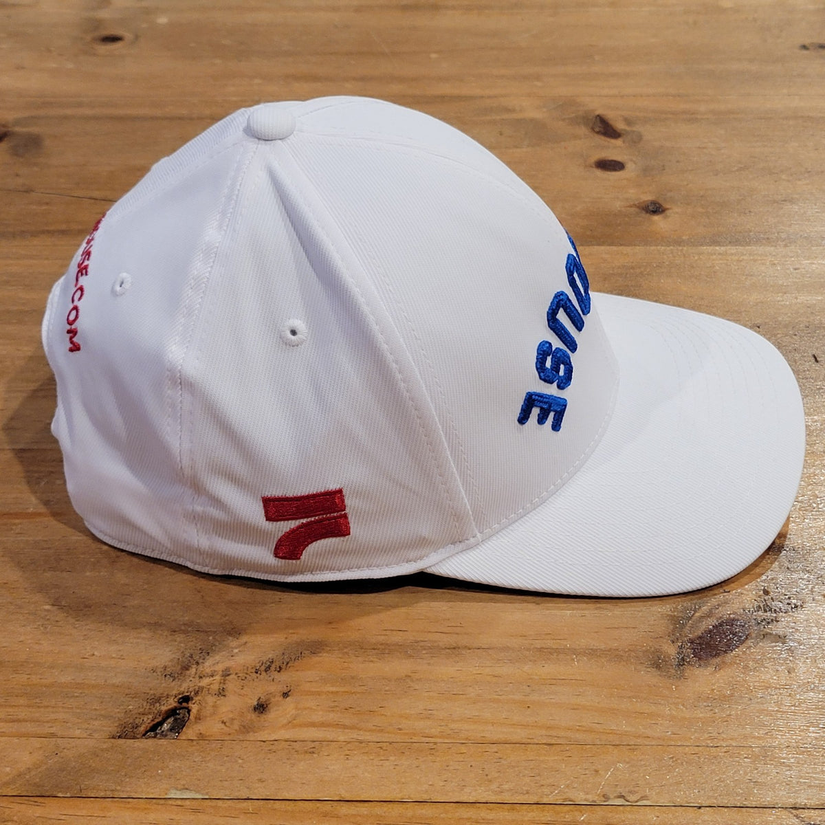 G/Fore Flyhouse Hat Snapback White Spell Out Golf  Gfore Upside Down Backward