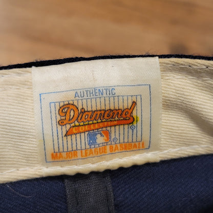 Vintage New York Yankees New Era Hat 7 1/2 Fitted Diamond Collection Pro Wool