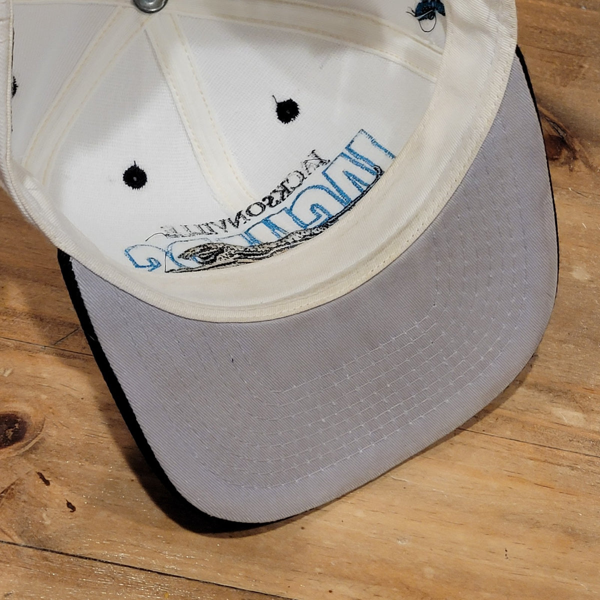 Vintage Jacksonville Jaguars Hat Snapback Apparel #1 Banned Logo 90s White